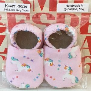 Kaya’s Kloset Soft Soled Baby Shoes, Unicorns, NEW WITH TAGS!